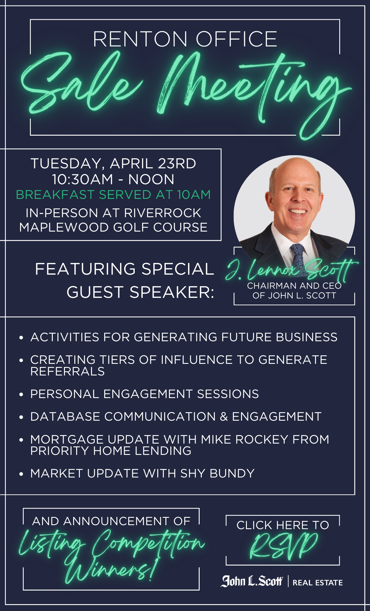 Renton Office Sales Meeting John L. Scott KentRenton Training Calendars