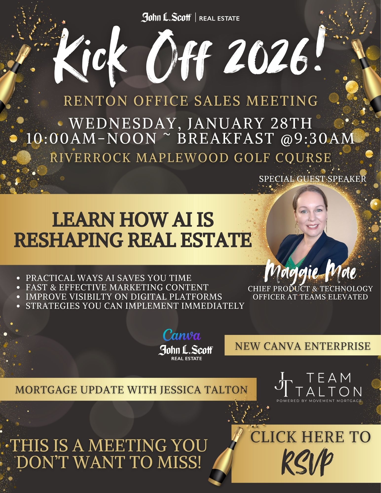 2026 KICKOFF John L Scott Kent Renton Training Calendars Sales Meeting 2026 Kick Off 